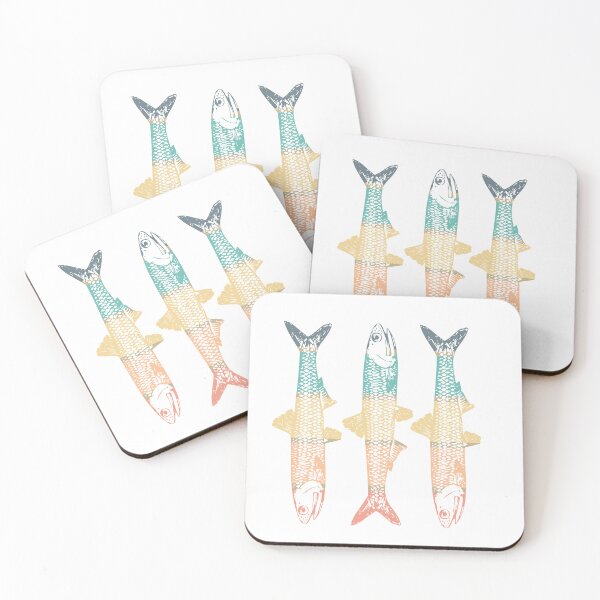 Item preview, Sardines - line art design designed and sold by Rhu Creations.