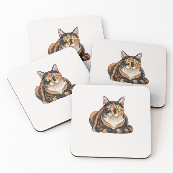 Item preview, tortieshell cat designed and sold by creativechaster.