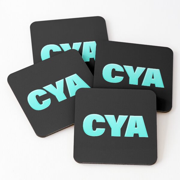 Item preview, Cya in Turquoise Big Bold designed and sold by Memes N Lore .