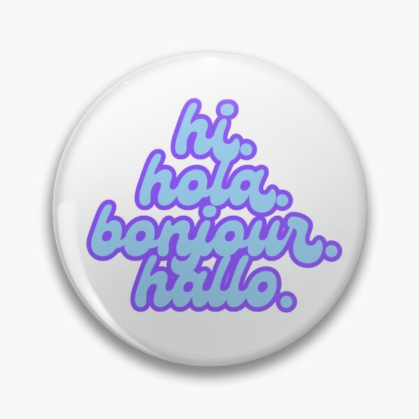 Item preview, “Hi” In 4 Different Languages designed and sold by AzhPrintShop.