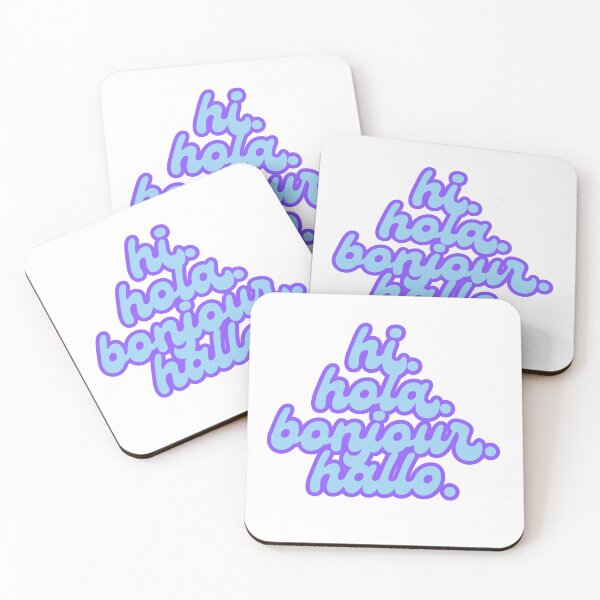 Item preview, “Hi” In 4 Different Languages designed and sold by AzhPrintShop.