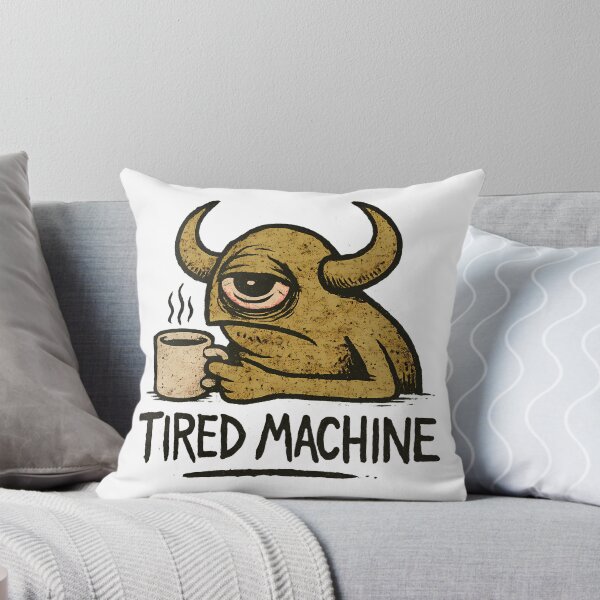 Item preview, Tired Machine: Coffee Monster - Grunge Morning Vibes designed and sold by vanko-vnc.