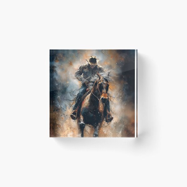 Item preview, Dust Storm - Horses and Cowboys designed and sold by Christina Brunton Art.