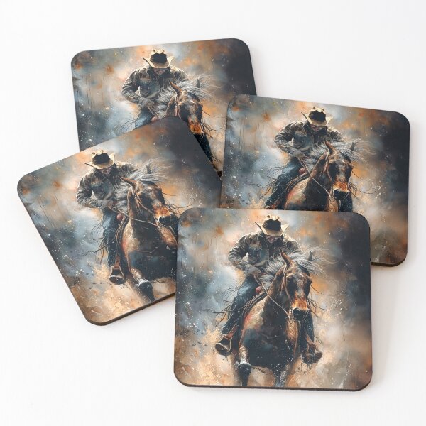Item preview, Dust Storm - Horses and Cowboys designed and sold by Christina Brunton Art.