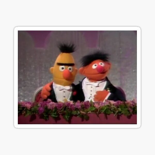 Vista previa del artículo con la obra «Captura de pantalla inspirada en Bert y Ernie», diseñado y vendido por muppetbecca.