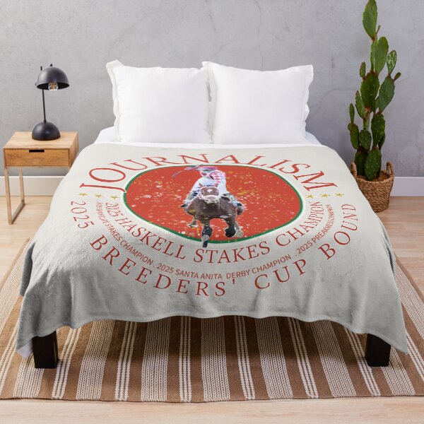 Item preview, Journalism wins the Haskell Stakes horse racing design designed and sold by Ginny Luttrell.