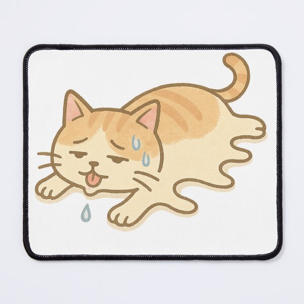 Item preview, Cat melting in the heat designed and sold by mayhaku.