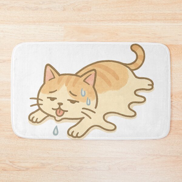 Item preview, Cat melting in the heat designed and sold by mayhaku.