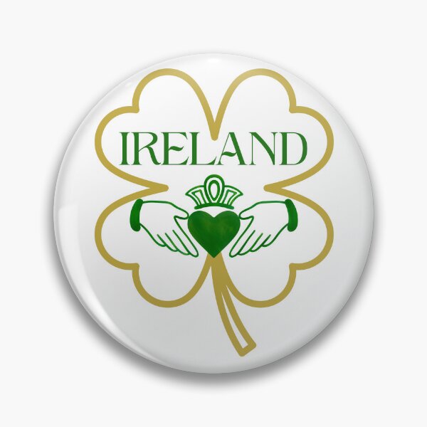 Item preview, Ireland Claddagh and Shamrock designed and sold by Laughing Moon Giftables.