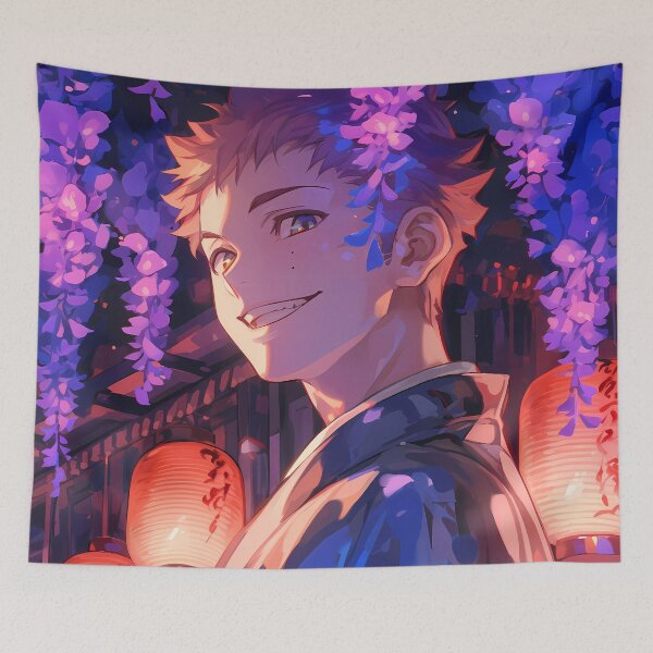 Item preview, Renzo Shima Spirited Wisteria Night Path Blue Exorcist Anime designed and sold by mildaclairmo.
