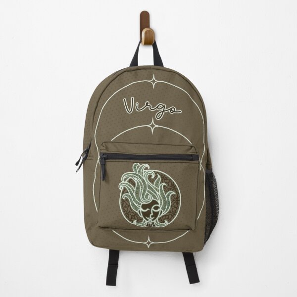 Item preview, Virgo Mandala Zodiac Sign Maiden Virgin Green Brown designed and sold by TackyTime.