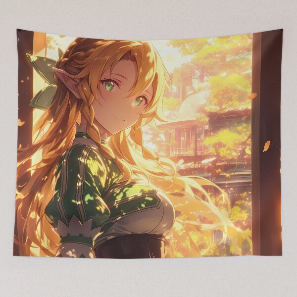 Aperçu de l'œuvre Leafa Sword Art Online Anime Sakura Elf Garden Radiance créée et vendue par mildaclairmo.
