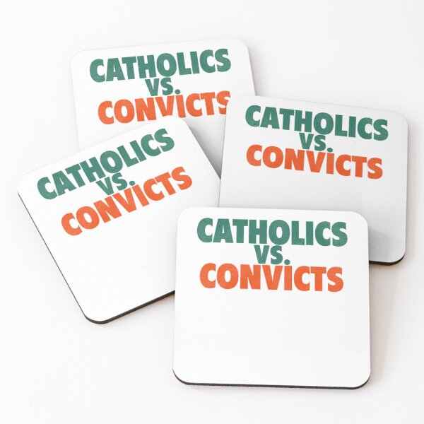 Item preview, Catholics Vs. Convicts Retro 1988 Football Game designed and sold by JustPOD.
