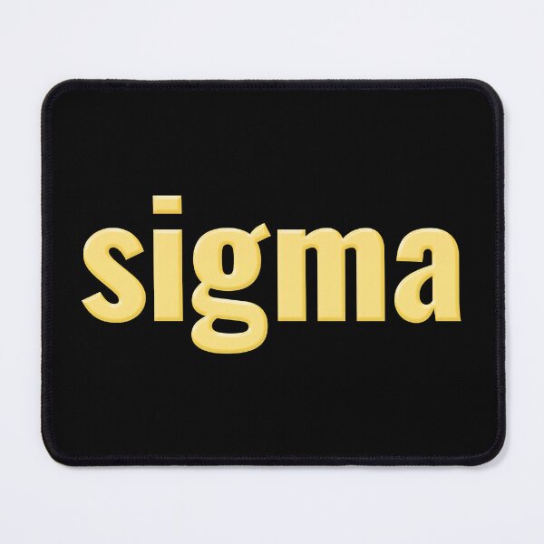 Item preview, sigma in yellow designed and sold by Memes N Lore .