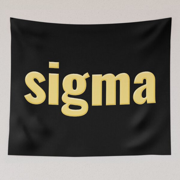 Item preview, sigma in yellow designed and sold by Memes N Lore .