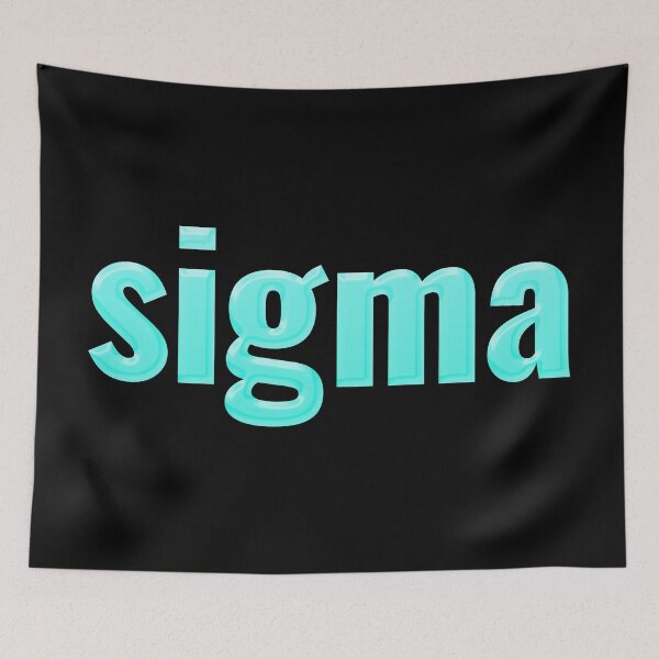Item preview, sigma in turquoise designed and sold by Memes N Lore .
