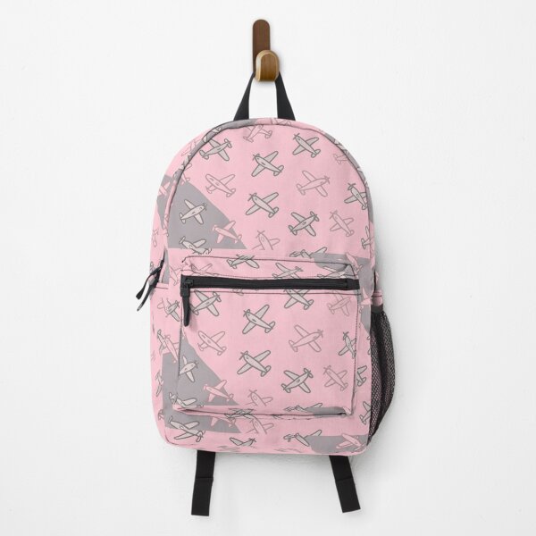 Item preview, Vintage Airplane Pattern in Pink and Grey designed and sold by SassyArtistry.