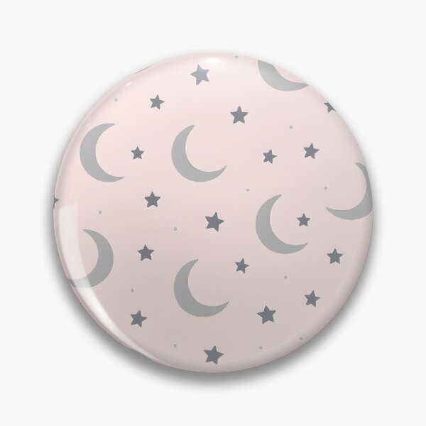 Item preview, Crescent Moon and Star Pattern in Soft Pink designed and sold by SassyArtistry.