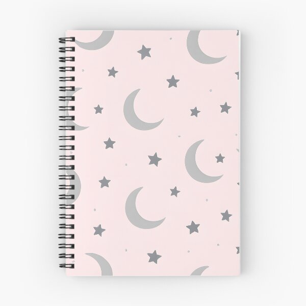 Item preview, Crescent Moon and Star Pattern in Soft Pink designed and sold by SassyArtistry.