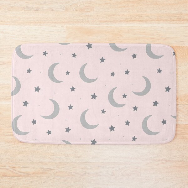 Item preview, Crescent Moon and Star Pattern in Soft Pink designed and sold by SassyArtistry.