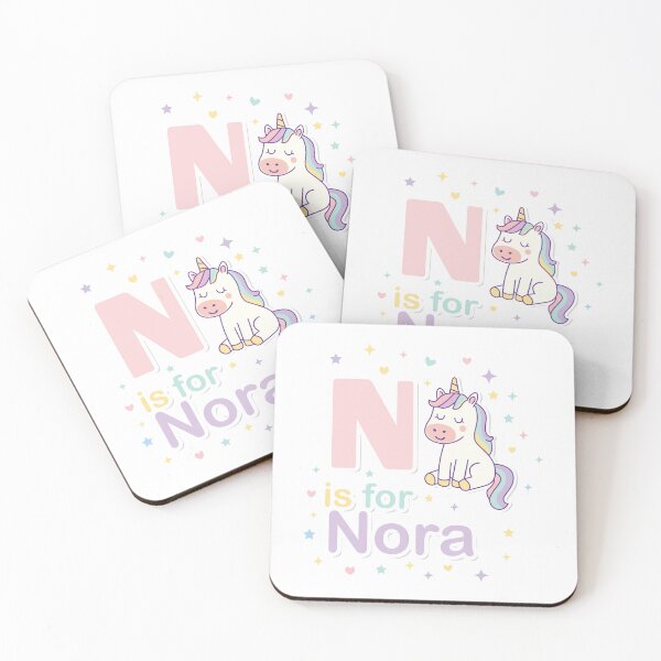 Item preview, N is for Nora – Personalized Unicorn Alphabet Poster for Kids designed and sold by FilizDesigner.