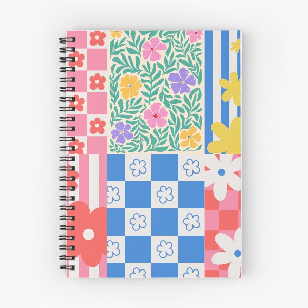 Item preview, Retro Floral Checkerboard Pattern – Colorful Vintage Flower Design designed and sold by lunacustomsph.