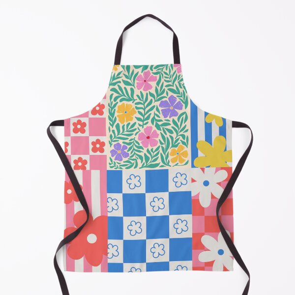 Item preview, Retro Floral Checkerboard Pattern – Colorful Vintage Flower Design designed and sold by lunacustomsph.