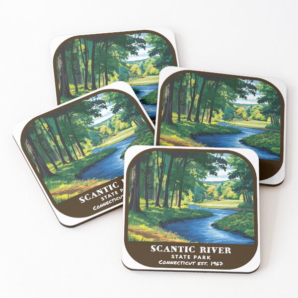 Item preview, Vintage Scantic River State Park (Connecticut State Park) designed and sold by RabbitK.