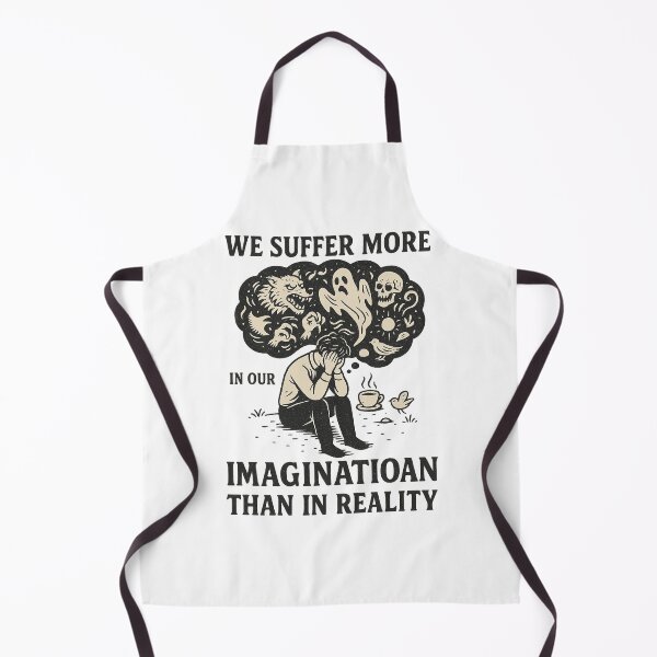 Item preview, We Suffer More in Our Imagination Than in Reality – Stoic Wisdom Quote Design designed and sold by Artivio2025.