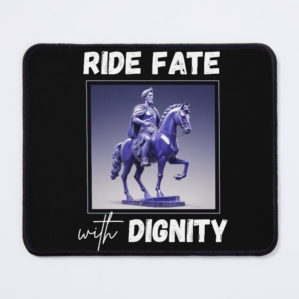 Item preview, Ride fate with dignity - Marcus Aurelius Blue Tanzanite Crystal Stoic Sculpture designed and sold by LexaArtworks.