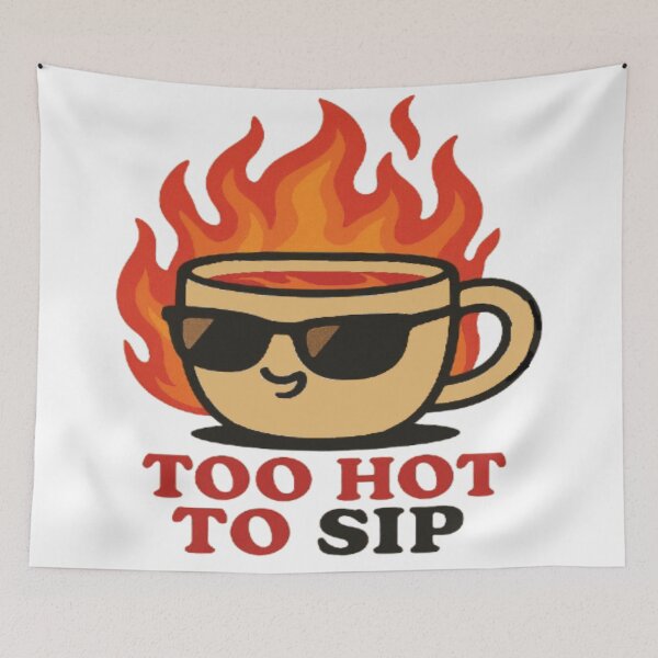 Item preview, “Too Hot to Sip: Brewed in Brimstone” designed and sold by Mindful56.
