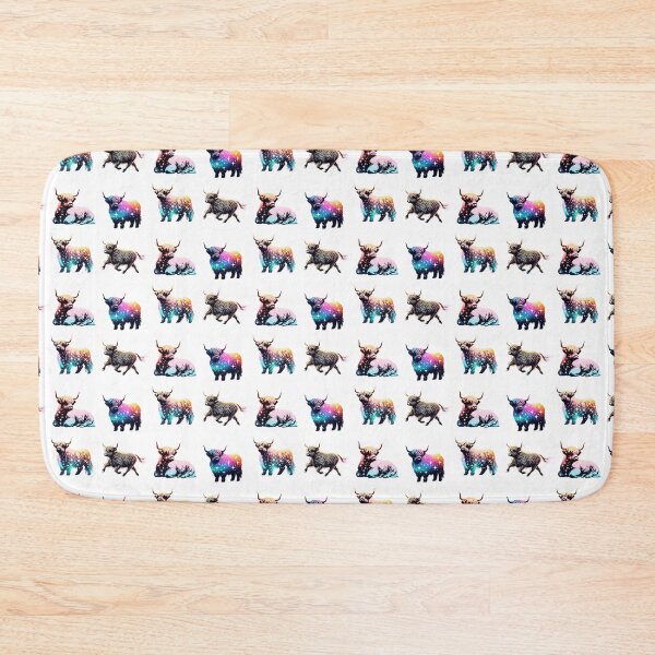 Item preview, Glitter Scottish Highland Cows designed and sold by TheAnimalZ00.