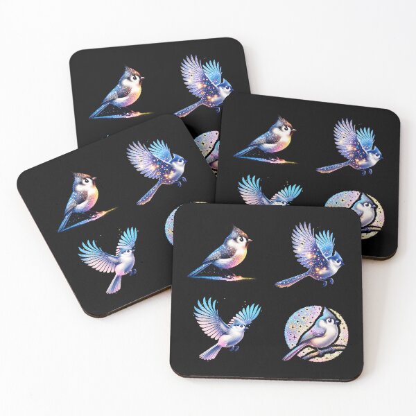 Item preview, Glitter Tufted Titmouse Birds designed and sold by TheAnimalZ00.