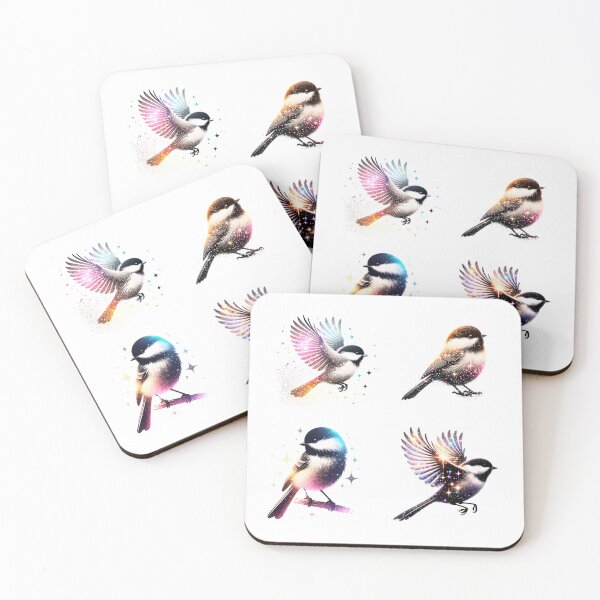 Item preview, Glitter Black Capped Chickadee Birds designed and sold by TheAnimalZ00.