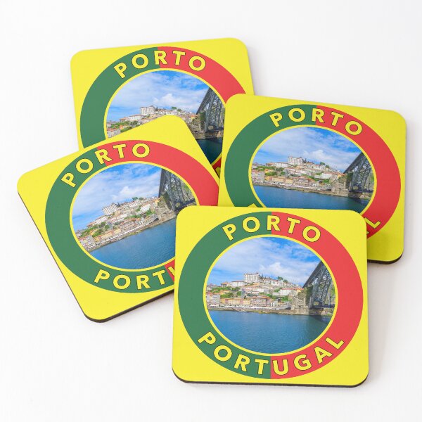 Artikelvorschau, Porto, Portugal, rundes Emblem entworfen und verkauft von travelwitheric.