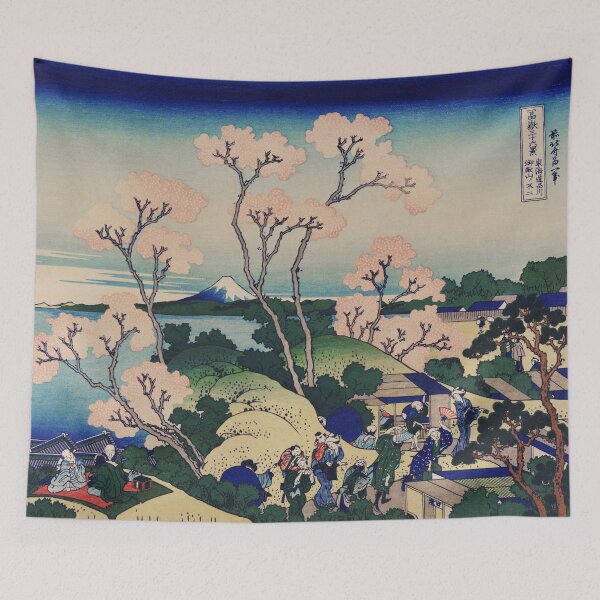 Item preview, Japanese Woodblock Landscape Tapestry designed and sold by OneWorldLove.