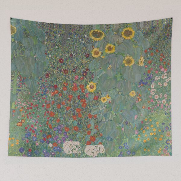 Artikelvorschau, Sonnenblumen von Gustav Klimt Wandbehang entworfen und verkauft von OneWorldLove.