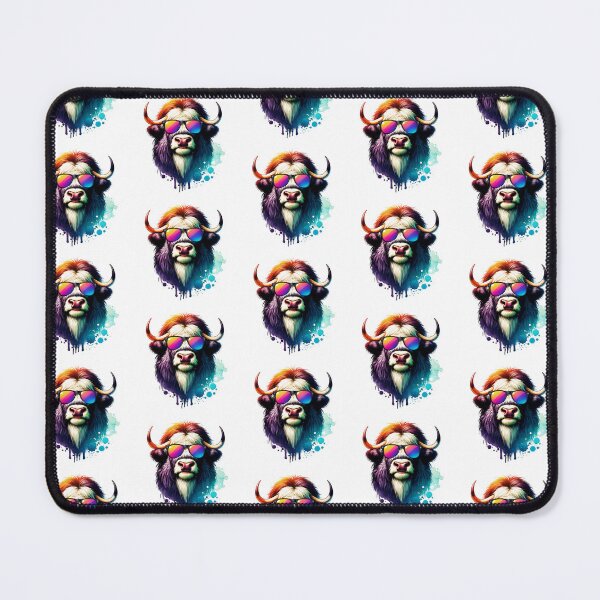 Item preview, Watercolor Musk Ox Wearing Sunglasses designed and sold by TheAnimalZ00.