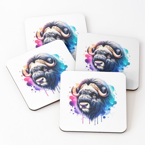 Item preview, Watercolor Musk Ox designed and sold by TheAnimalZ00.