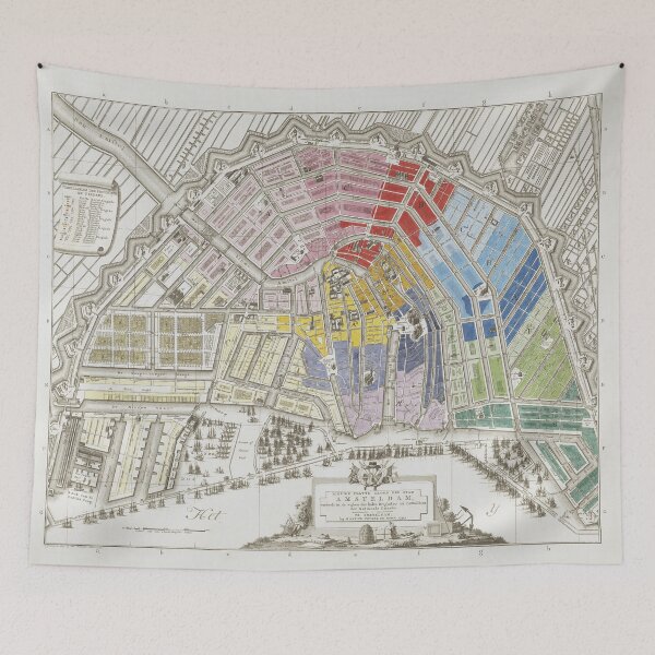 Item preview, 1795 Vintage Map of Amsterdam designed and sold by OneWorldLove.
