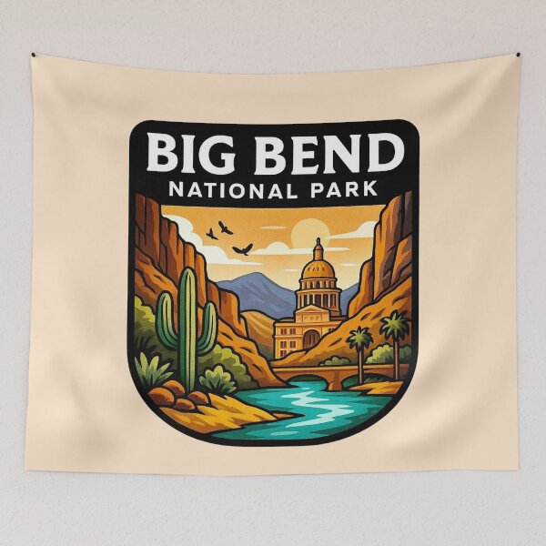 Item preview, Big Bend National Park - Desert Canyons & Sunset Vista designed and sold by Myra365Art.