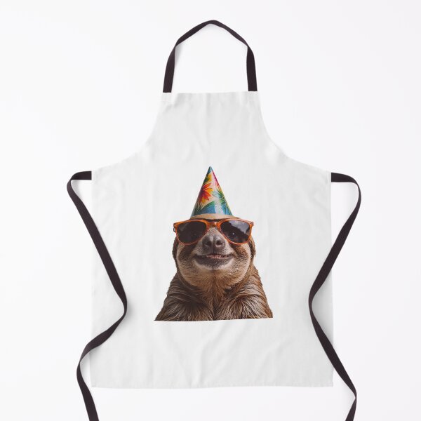 Item preview, Sloth Birthday Party Hat Happy Balloons Celebrations Cute designed and sold by CheeseBlueprint.