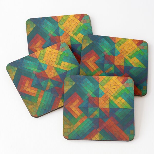 Item preview, Colorful Geometric Mosaic Pattern – Vibrant Abstract Stained Glass Tile Art designed and sold by CustomPhoneTech.