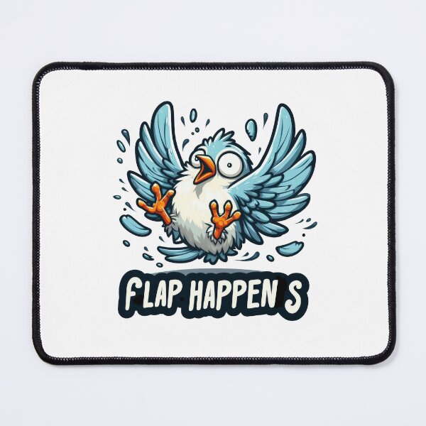 Item preview, Flap Happens Funny Bird Shirt designed and sold by Care-and-Share.
