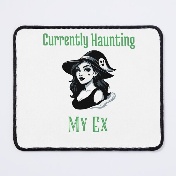 Item preview, Currenty Haunting My Ex witch t-shirt design designed and sold by Mischief Designs.