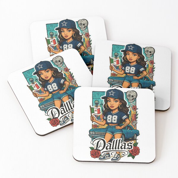 Item preview, Dallas Cowboys Fan Girl Chicano Style designed and sold by CoachEkong.