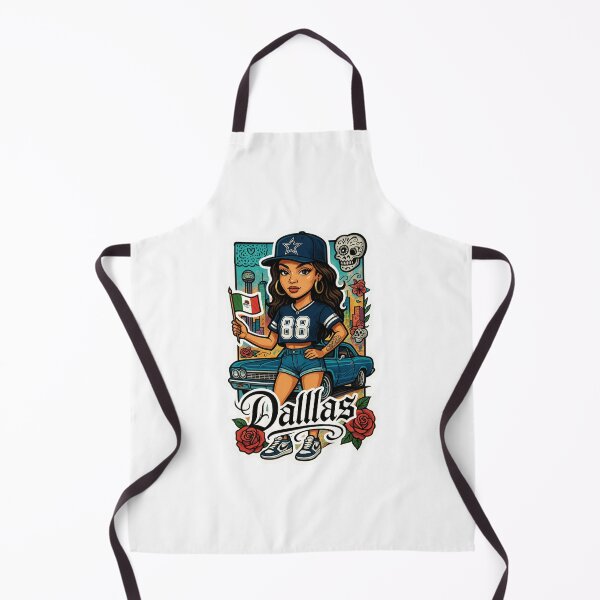 Item preview, Dallas Cowboys Fan Girl Chicano Style designed and sold by CoachEkong.