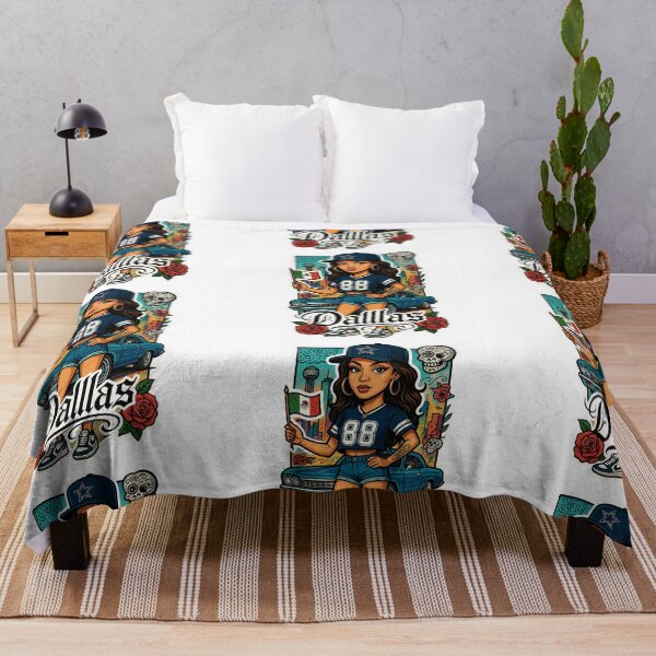 Item preview, Dallas Cowboys Fan Girl Chicano Style designed and sold by CoachEkong.