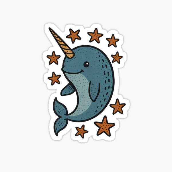 Narwhal Magic & Starry Smiles Sticker