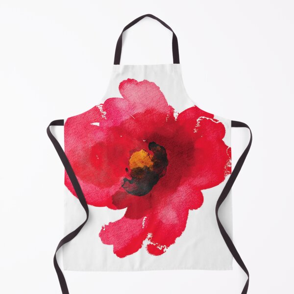 Artikelvorschau, Rote einzelne Blume abstrakte Kunst trendiges modernes Design entworfen und verkauft von DEC02.